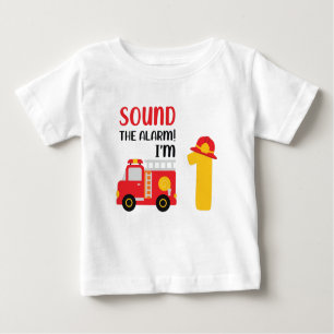 Camiseta De Bebé Sonar La Alarma De Que Soy Un Bombero De Primer Cu