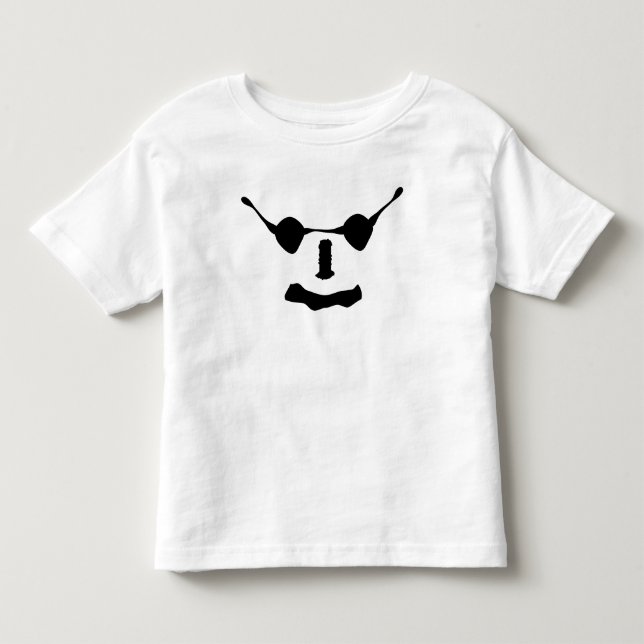 Camiseta De Bebé sonreír con gafas de sol (Anverso)