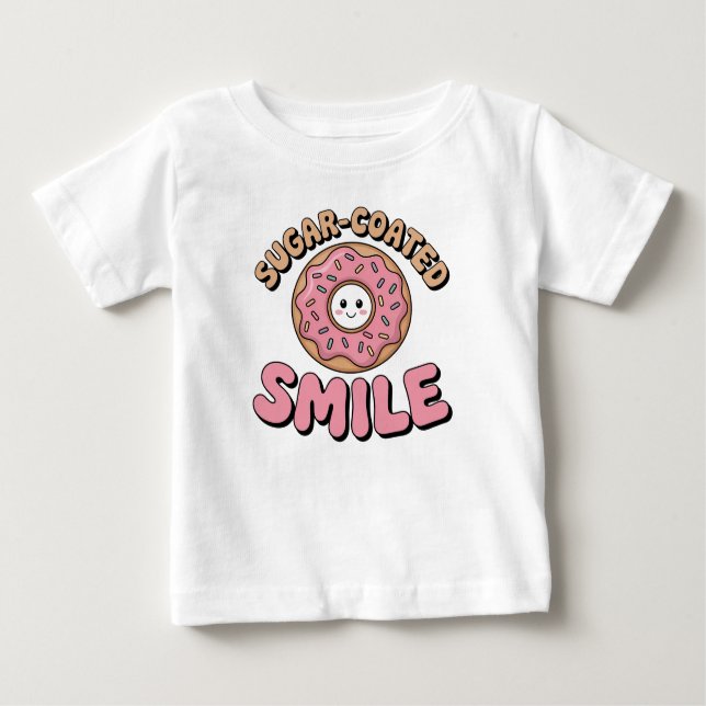 Camiseta De Bebé Sonrisa de azúcar | Donar (Anverso)