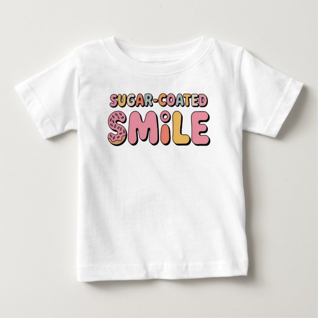 Camiseta De Bebé Sonrisa de azúcar | Donar (Anverso)