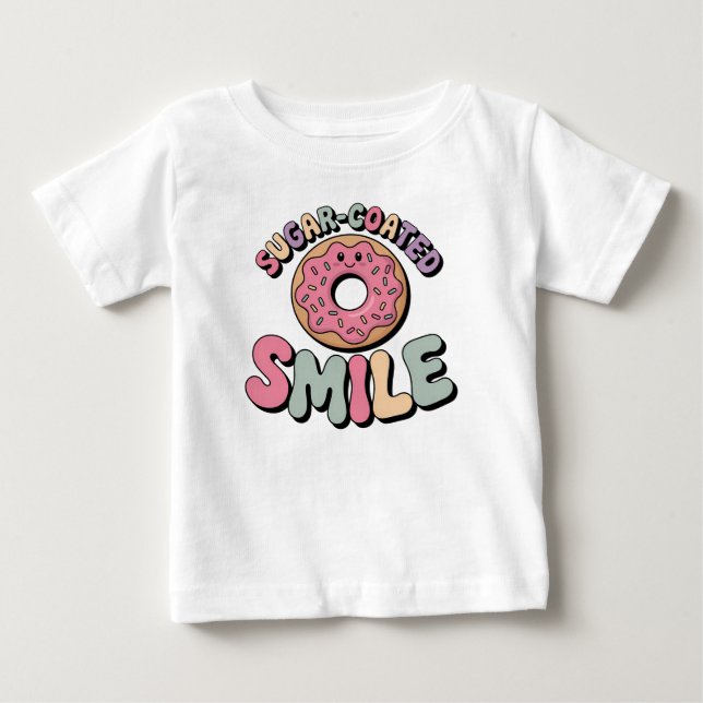 Camiseta De Bebé Sonrisa de azúcar | Donar (Anverso)