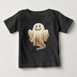 Camiseta De Bebé Sonrisa fantasma de Halloween