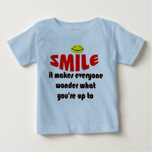Camiseta De Bebé Sonrisa - haga que la gente se pregunta lo que su