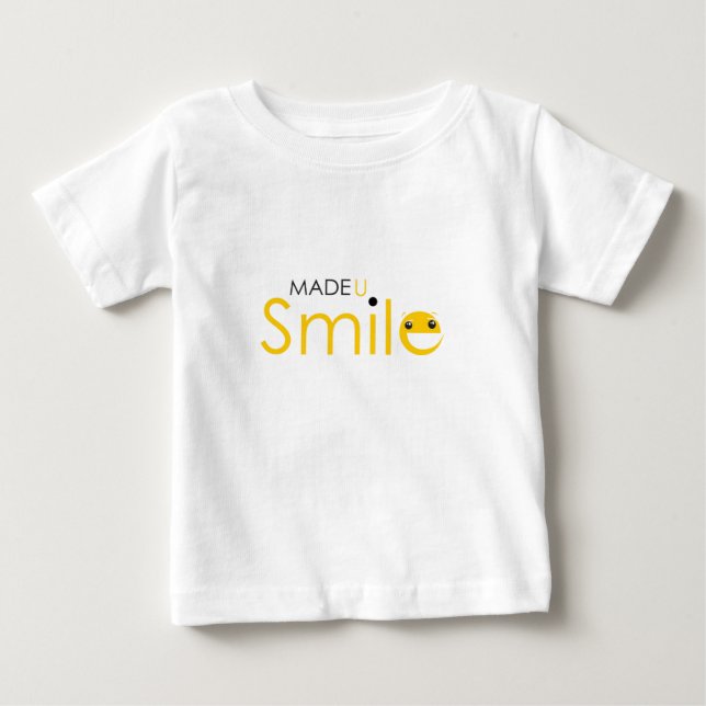 Camiseta De Bebé Sonrisa hecha de U (Anverso)