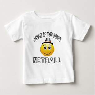 Camiseta De Bebé Sonrisa si usted ama el Netball.