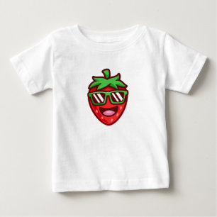 Camiseta De Bebé Sonrisas de Fresa