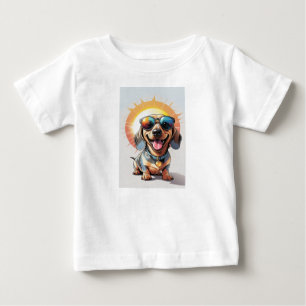 Camiseta De Bebé Sonrisas soleadas: El Guay Dachshund
