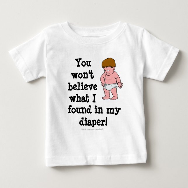 Camiseta De Bebé Sorpresa de pañales (Anverso)