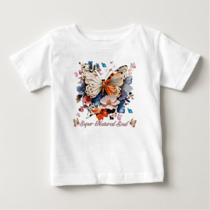 Camiseta De Bebé Soul Super Natural: Arte Jardín de Mariposa