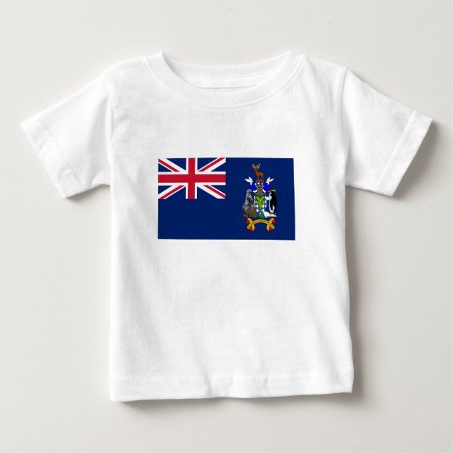 Camiseta De Bebé South Georgia and the South Sandwich Islands Flag (Anverso)