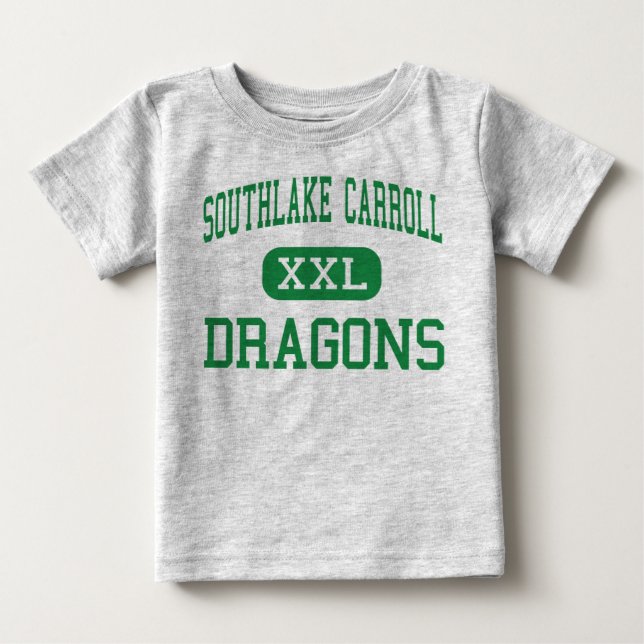 Camiseta De Bebé Southlake Carroll - dragones - alto - Southlake (Anverso)