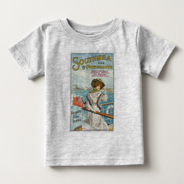 Camiseta De Bebé Southsea y Portsmouth (Anverso)