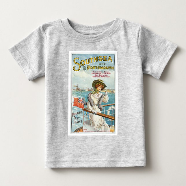Camiseta De Bebé Southsea y Portsmouth (Anverso)