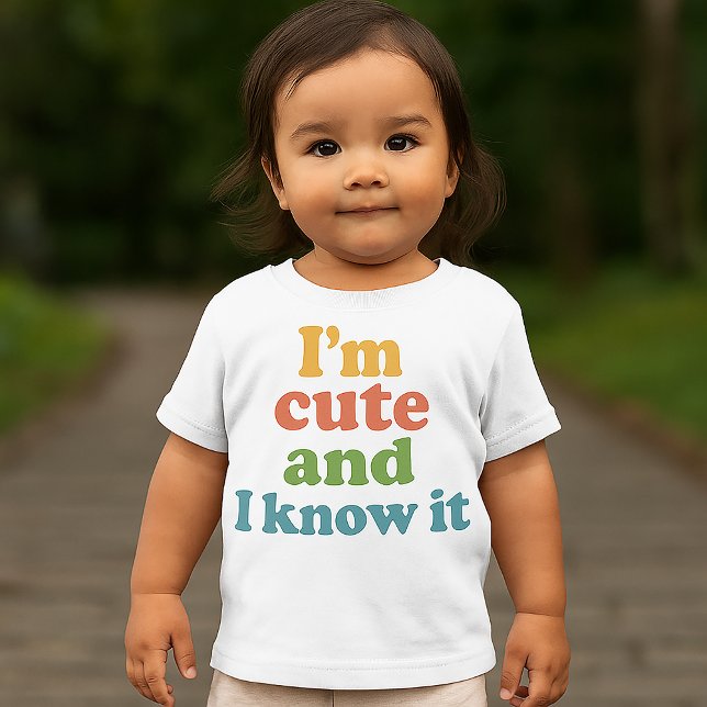 Camiseta De Bebé Soy amable y lo sé - Divertido (Subido por el creador)