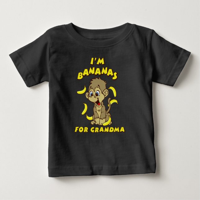 Camiseta De Bebé Soy banana para la abuela (Anverso)