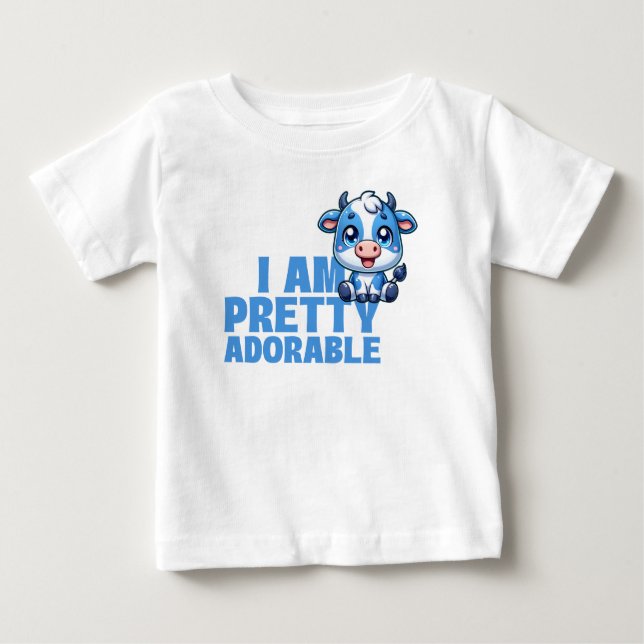 Camiseta De Bebé Soy Bonito Adorable Personalizado (Anverso)
