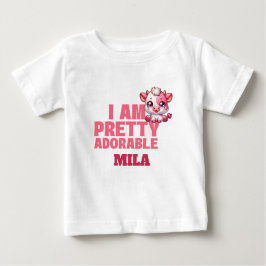 Camiseta De Bebé Soy Bonito Adorable Personalizado