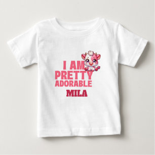 Camiseta De Bebé Soy Bonito Adorable Personalizado
