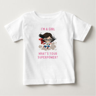 Camiseta De Bebé Soy Chica, ¿Cuál es tu camiseta bebé superpoderosa