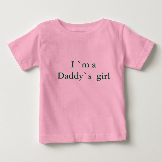 Camiseta De Bebé Soy chica de papá (Anverso)