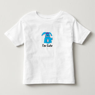 Camiseta De Bebé Soy Conejito Azul Lindo
