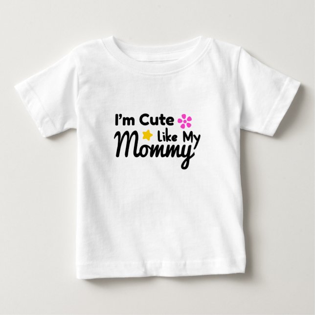 Camiseta De Bebé Soy Cute Rufled Tee (Anverso)
