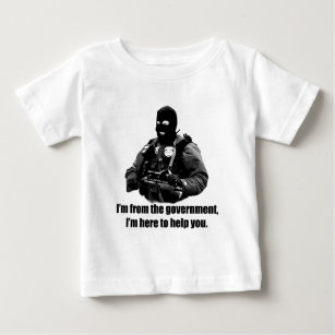 Camiseta De Bebé Soy del gobierno, yo estoy aquí ayudarle