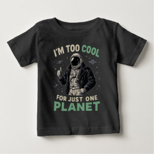Camiseta De Bebé Soy demasiado genial para un solo planeta