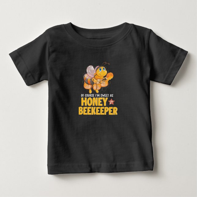 Camiseta De Bebé Soy Dulce Como Abeja De Miel (Anverso)