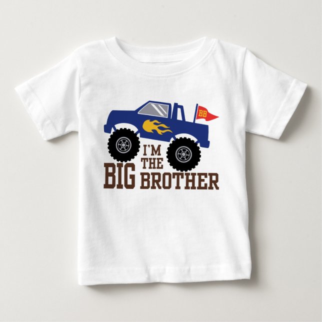 Camiseta De Bebé Soy el Camión del Monstruo del Gran Hermano (Anverso)
