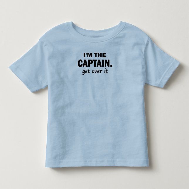 Camiseta De Bebé Soy el capitán. Consiga sobre él - divertido (Anverso)