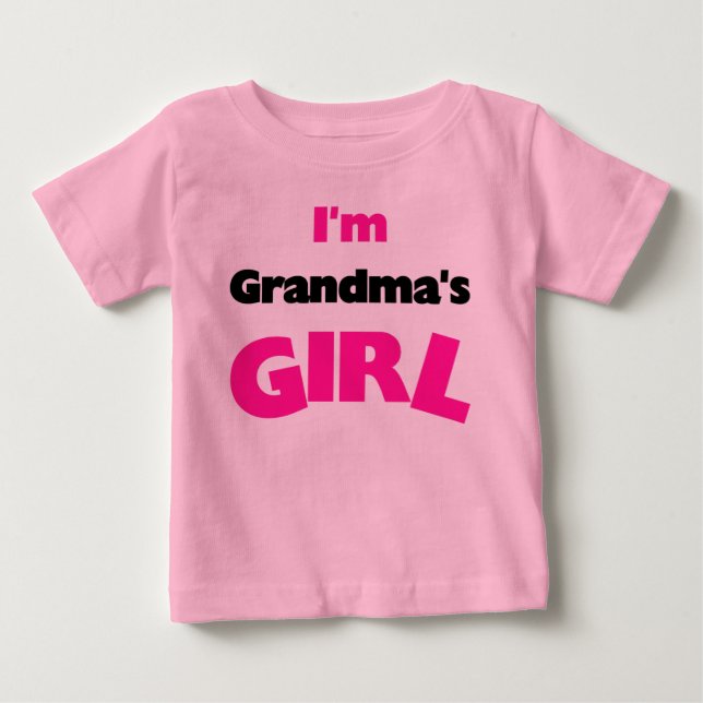 Camiseta De Bebé Soy el Chica de la abuela (Anverso)