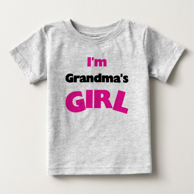Camiseta De Bebé Soy el Chica de la abuela (Anverso)