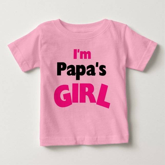 Camiseta De Bebé Soy el Chica de papá (Anverso)