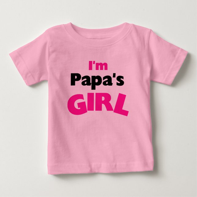 Camiseta De Bebé Soy el Chica de papá (Anverso)