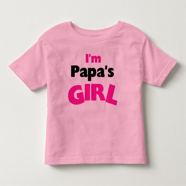 Camiseta De Bebé Soy el Chica de papá (Anverso)