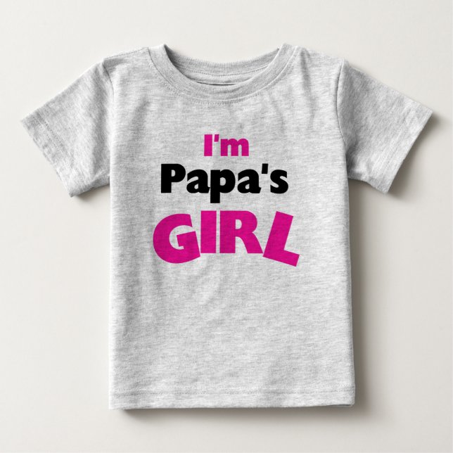 Camiseta De Bebé Soy el Chica de papá (Anverso)