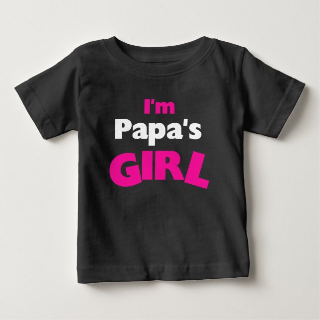 Camiseta De Bebé Soy el Chica de papá (Anverso)