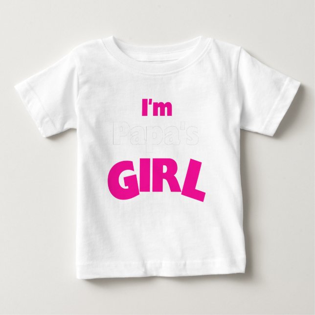 Camiseta De Bebé Soy el Chica de papá (Anverso)