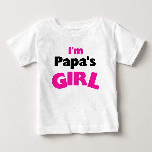 Camiseta De Bebé Soy el Chica de papá (Anverso)