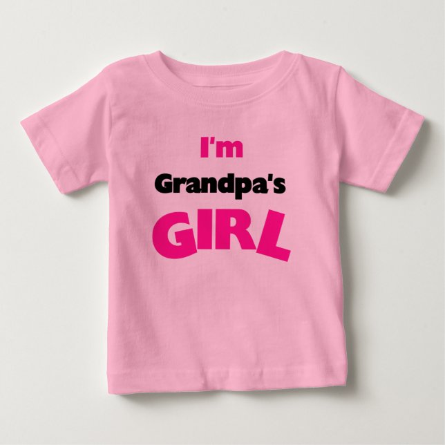 Camiseta De Bebé Soy el Chica del abuelo (Anverso)