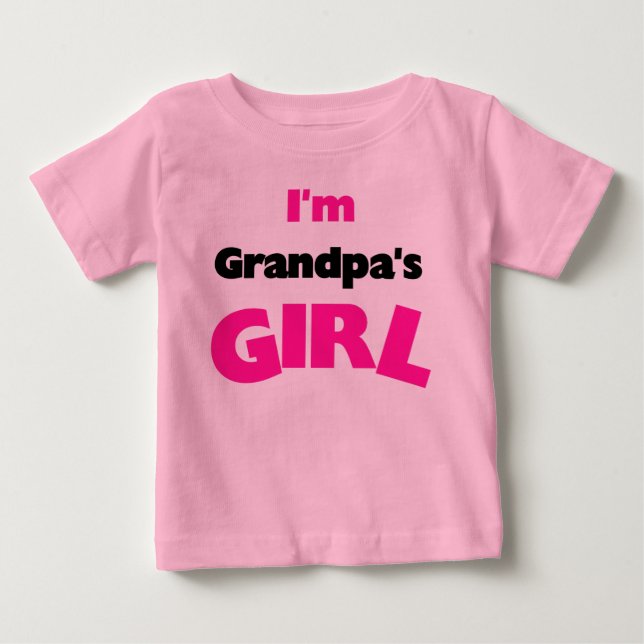 Camiseta De Bebé Soy el Chica del abuelo (Anverso)