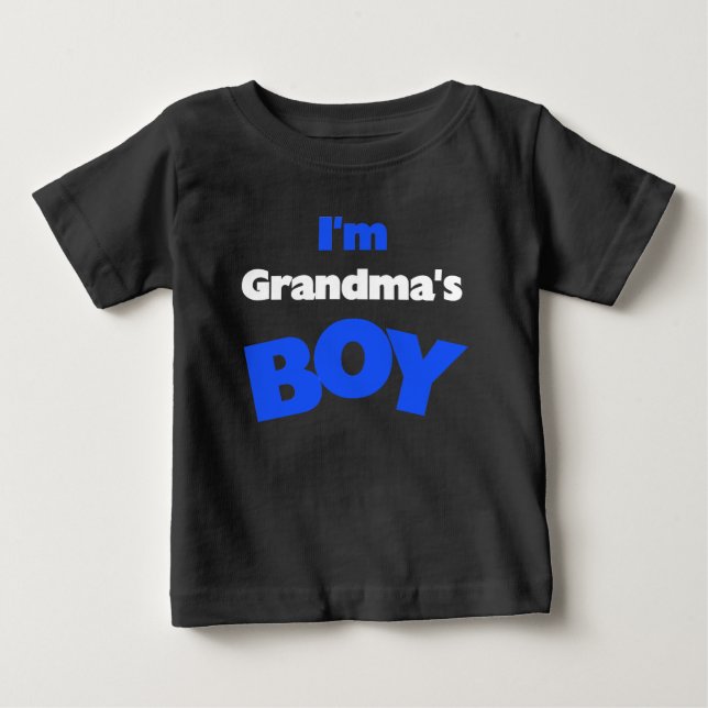 Camiseta De Bebé Soy el chico de la abuela (Anverso)