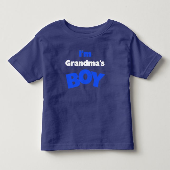 Camiseta De Bebé Soy el chico de la abuela (Anverso)