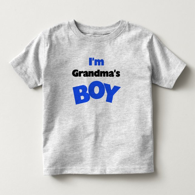 Camiseta De Bebé Soy el chico de la abuela (Anverso)