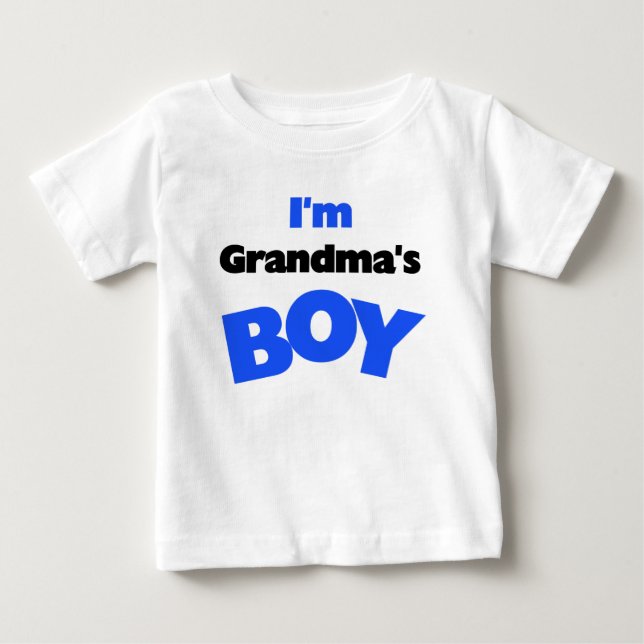 Camiseta De Bebé Soy el chico de la abuela (Anverso)