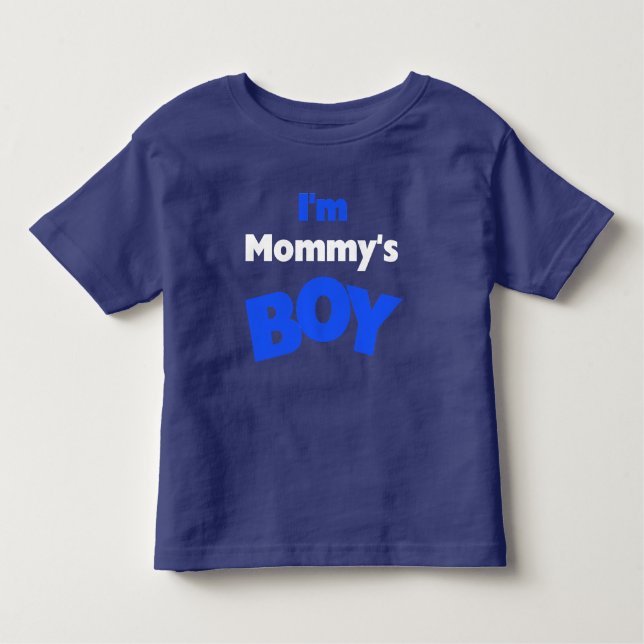 Camiseta De Bebé Soy el chico de mamá (Anverso)