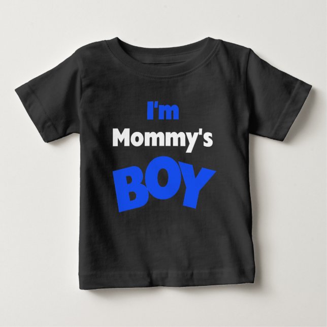 Camiseta De Bebé Soy el chico de mamá (Anverso)