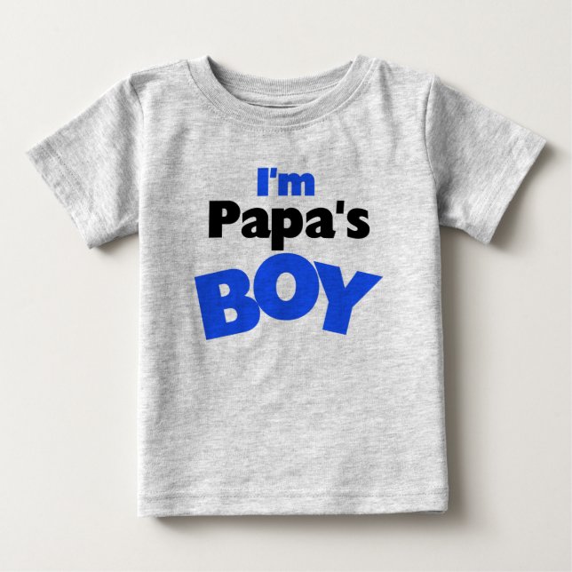 Camiseta De Bebé Soy el chico de papá (Anverso)