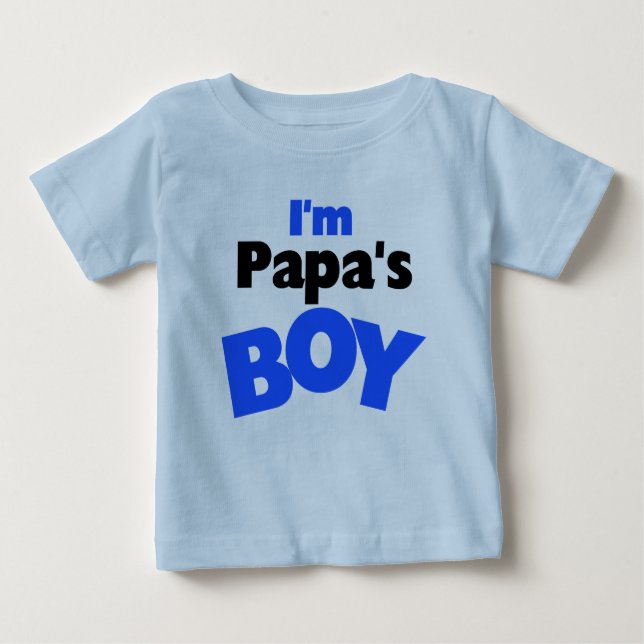 Camiseta De Bebé Soy el chico de papá (Anverso)